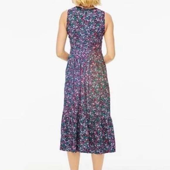 🌸 J.Crew Floral Smocked Midi Dress | NWT | Size Small 🌸 - Picture 7 of 7